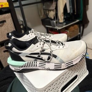 ASICS  White and Black Sneakers